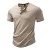 Vintage T Shirt Homme Menswear Clothing Sportwear 2026 Summer Cheap Tops Short Sleeve Solid Color Button Designer Man Camisetas