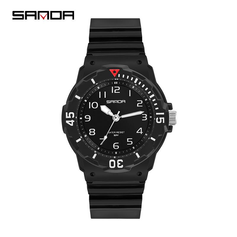 SANDA Unisex Casual Quartz Watch - Fresh Korean Style, Simple Youthful Design