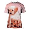 Fashion 3D Dog Pet Print Men's T Shirt Casual O-neck Loose Short Sleeve Tops Fashion Trend Summer Oversized T-shirt Men Clothing