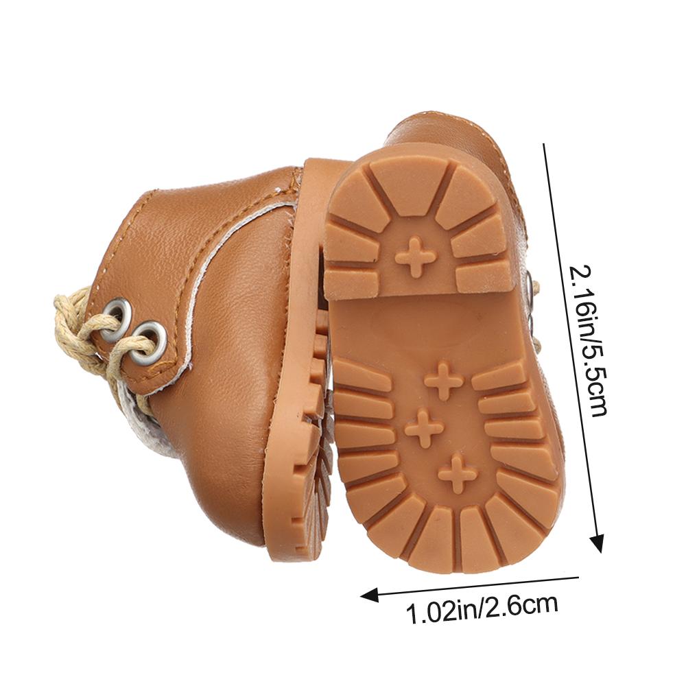 Doll Toy Bright Leather Shoes Suit Handmade Fashion For 15-20Cm Doll Mini Shoes 1/6 Doll Toys For Girls Gifts Doll Accessories