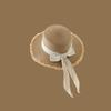 Fashion Ins Net Red Summer Outing Large Brim Sun-shading Beach Sun Hat Korean Version of The Obvious Face Small Straw French Straw Hat Female