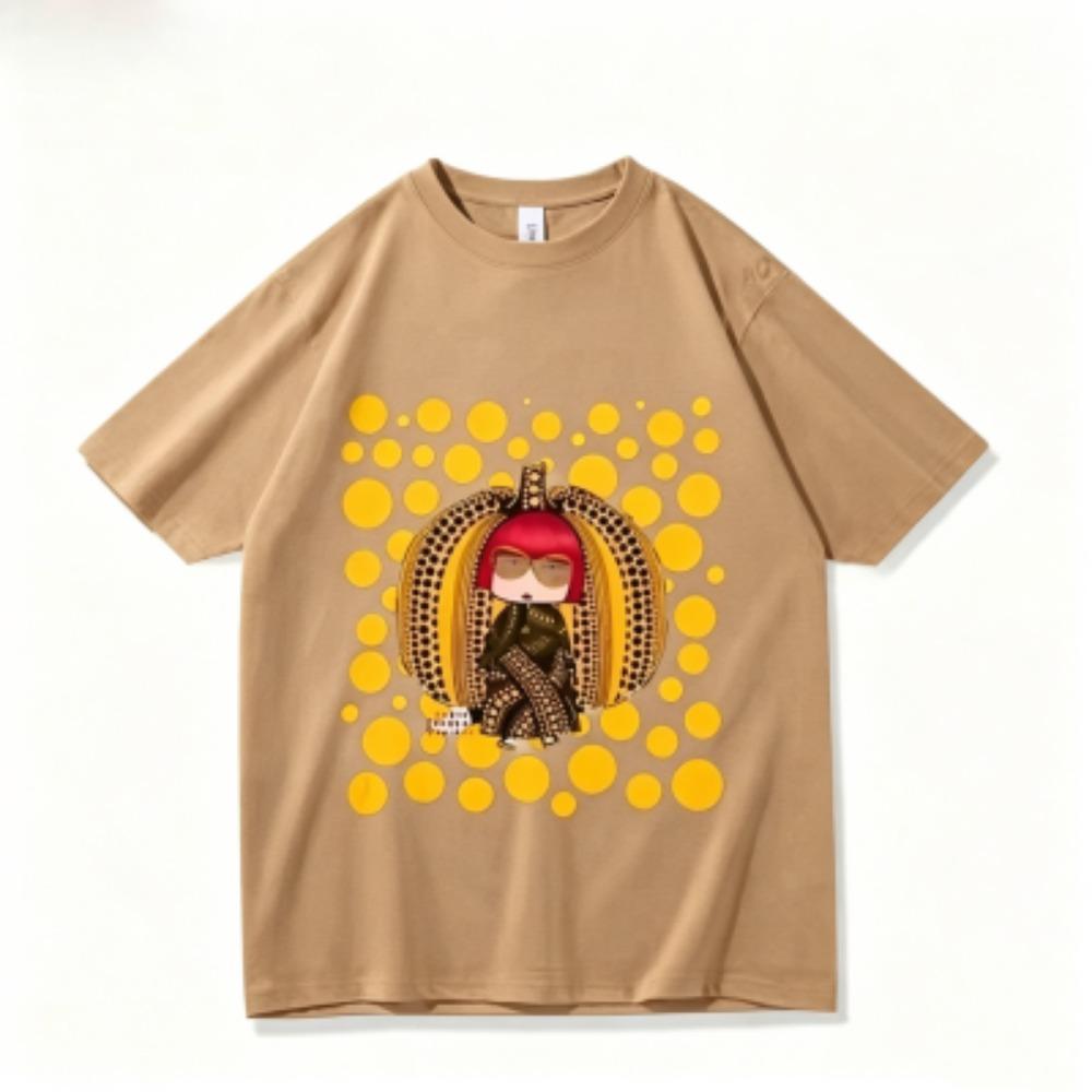 Sommer Punkte Kürbis Mädchen Druck Kinder T-Shirts Mode Straße Kurzarm Outdoor Freizeit Oberteile für Jungen und Mädchen T-Shirts Top