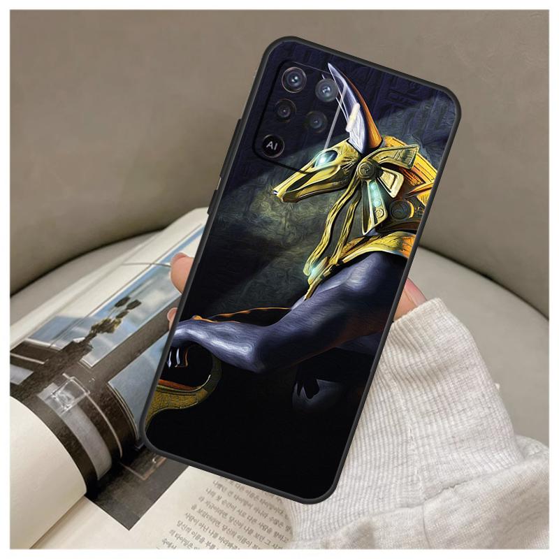 Egypt Nefertiti Anubis Ankh Case For Oppo A5 Pro A38 A58 A78 A98 A54 A74 A94 A18 A57 A17 A77 A80 A60 A40 A96 A76 A16 A15