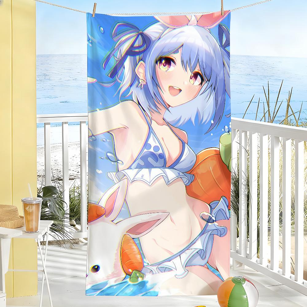 Virtual anchor U-Usada P-Pekora Towel Drying Bath Towel Applicable To Light Swimming Camping Yoga Beach Out