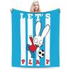 S-Simon Super Rabbit Super Soft Blanket For Couch Bed  Trend Throw Blanket Winter Travel Car Flannel Bedspread
