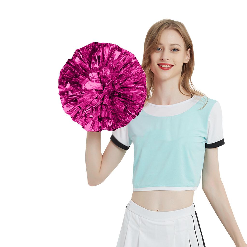6 Inch Solid Pom Mutipulcolor For Cheerleader Team Performance