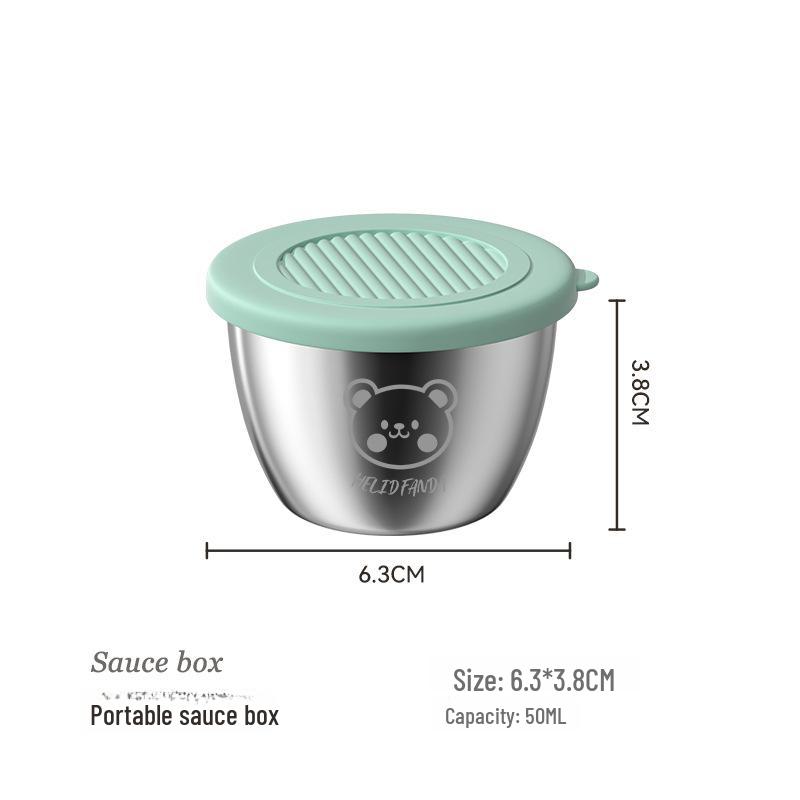 304 Stainless Steel Mini Dipping Sauce Bowl - Korean Style for Soy Sauce, Vinegar, Ketchup, and BBQ