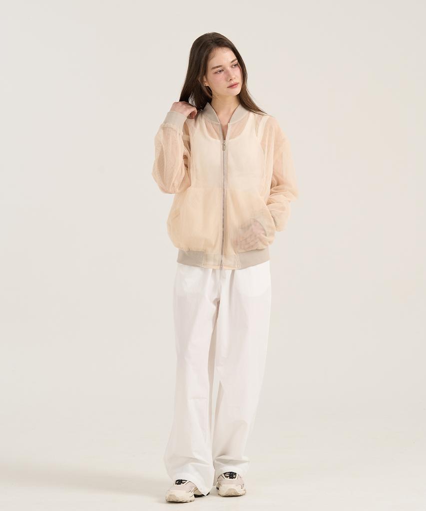 LEVHEARTED Ostinato Banding Wide Pants - White