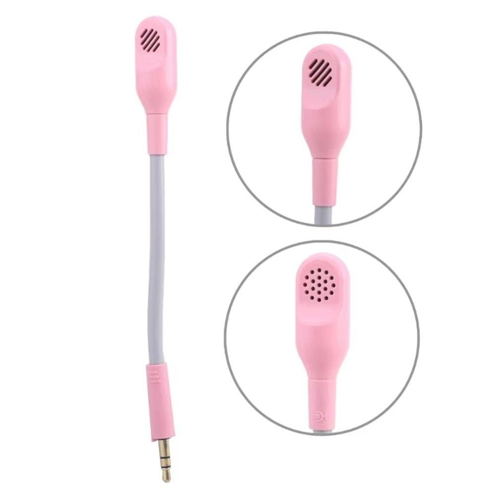 Detachable Game Headset Mic Flexible 3.5mm Gaming Microphone Boom Noise Canceling Universal Game Mic for Razer Barracuda X