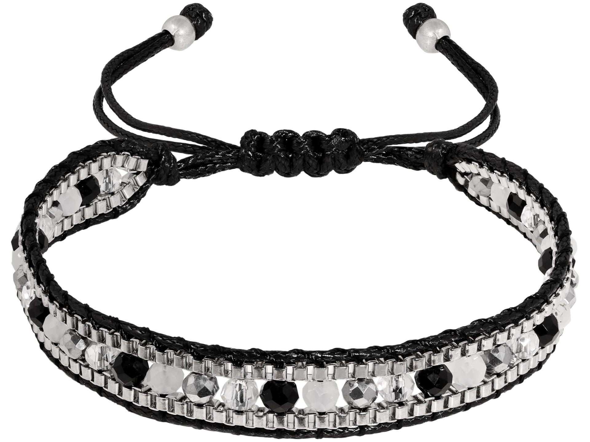 Винтажный плетеный браслет Богемская веревка с бусинами, плетеная, регулируемая, этнический стиль, браслет с неровными камнями