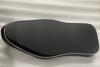 Dual Seat Black Leatherite With White Beading Fit For BSA Classic Motorbikes