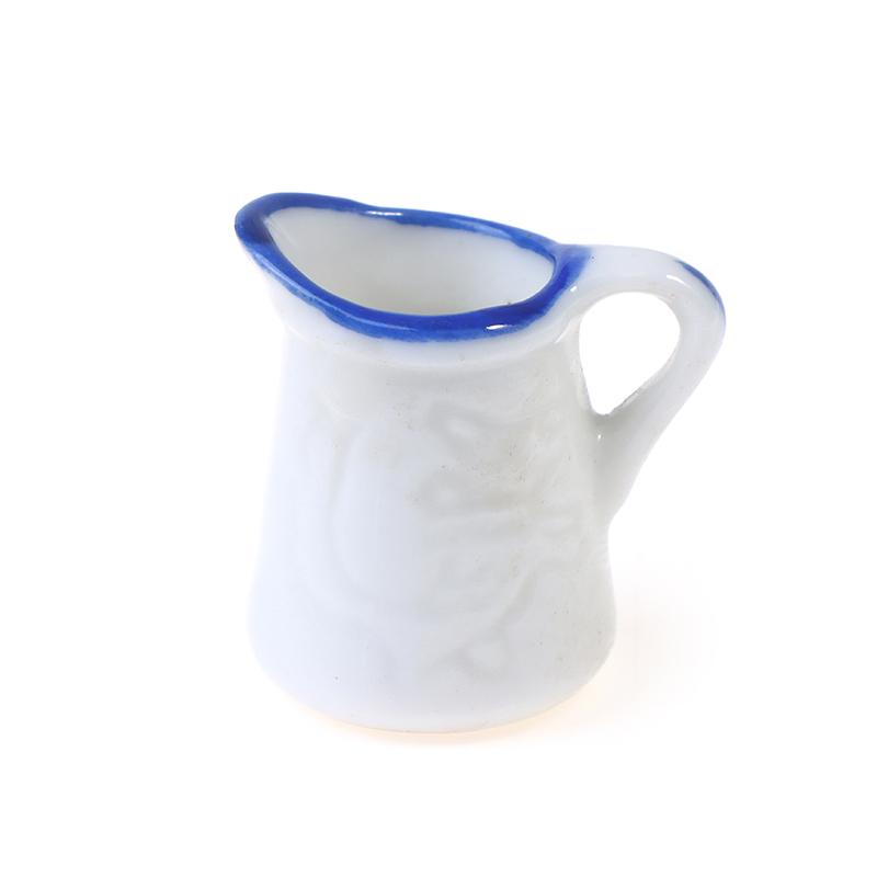 1/12 Dollhouse Miniature Accessories Kettle Simulation Furniture Tea Pot Cup Dollhouse Orange Juice Kitchen Model Furniture Toys