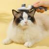 Self-Cleaning Cat Grooming Comb Stainless Steel Teeth Dog Detangling Comb with Anti-Slip Handle Deshedding Brush for Long Short Hair Pets