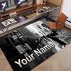 Custom Name Crystal Velvet Rug,Alex Warren Comfortable Anti Slip Floor Mat For Room Decoration