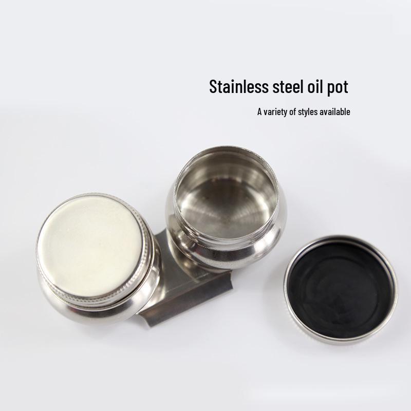 Stainless Steel Oil Painting Turpentine Oil Pot with Single and Double Mouthends