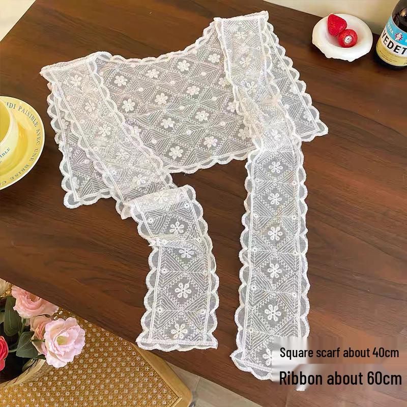 Damen Ballettrock mit Spitzensaum, Peplum-Bund und dreieckigem Schal-Accessoire (Stil 2025)