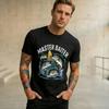 Unisex WoUnisex Print Master Baiter Funny Fishing T Shirt Tee Pure Cotton Tshirts Clothes
