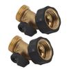 Brass Garden Hose Shutoff Valve Curved Design Water   Control for Garden Irrigation Car Washing