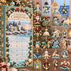 Calendario dell'Avvento di Natale 2026, Conto alla rovescia di 24 giorni con 24 Mini Ornamenti in Acrilico, Decorazioni da Appendere all'Albero di Natale Scatola Regalo