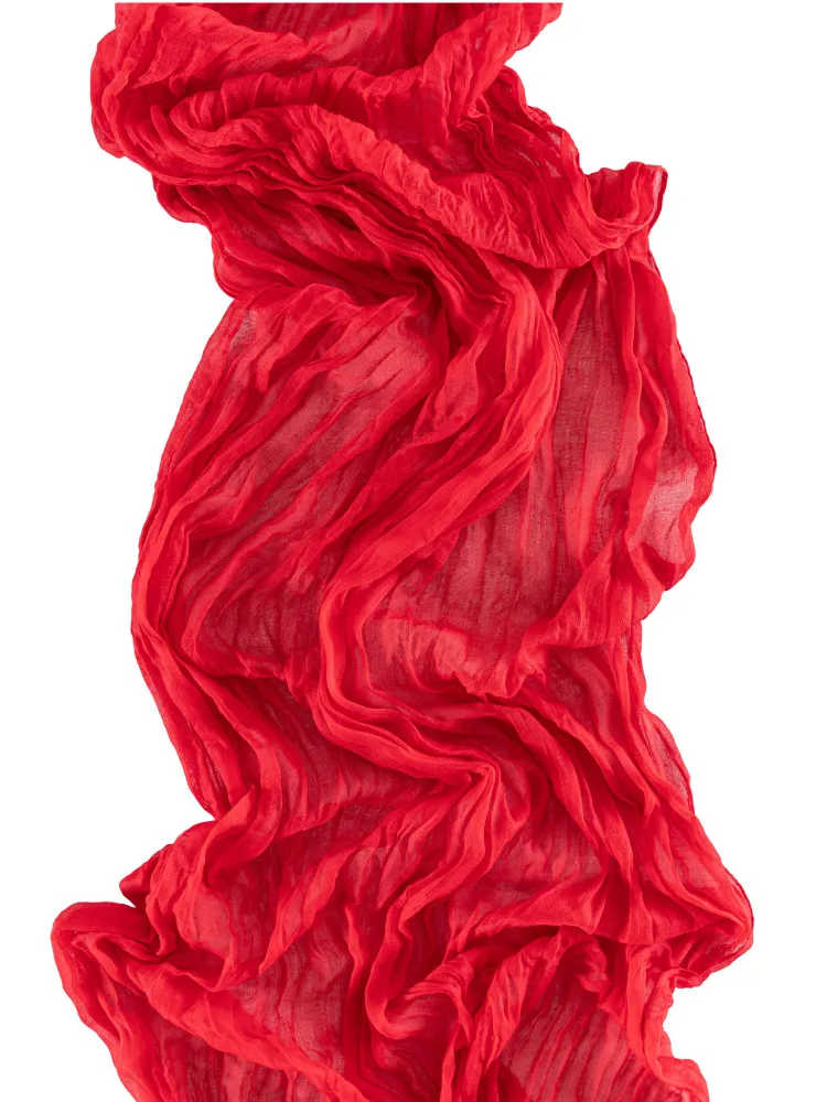 

90*300cm Table Runner, Pleated Bohemian , Balinese Yarn Tablecloth, Wedding Party Decoration One Size червоний