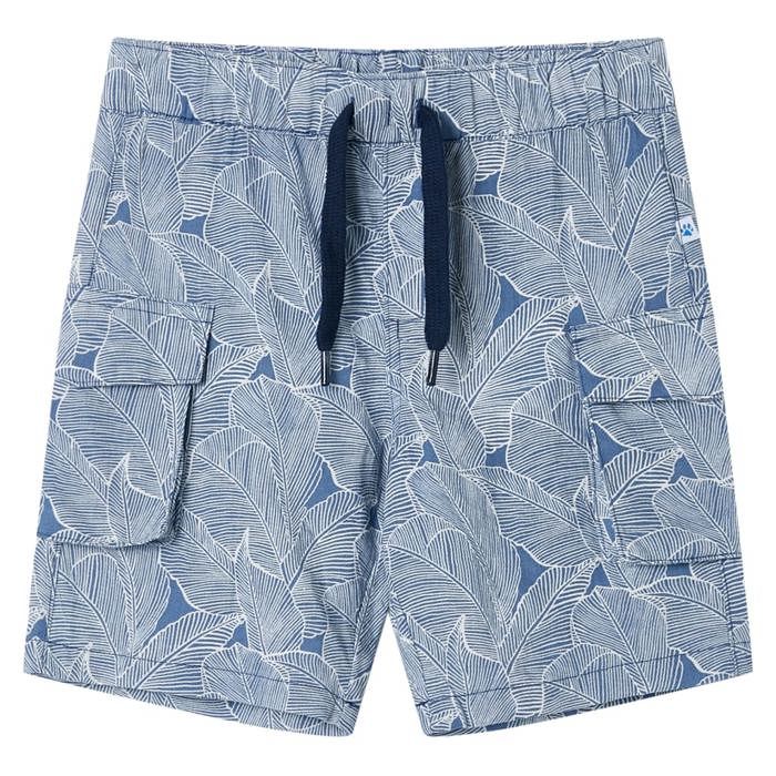 Short pour enfants avec cordon de serrage bleu foncé 92/104/116/128/140