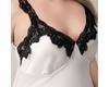 Large Satin Camisole Sleepwear Women's Summer Lace Sexy Slit Nightgown Long Home Outfit