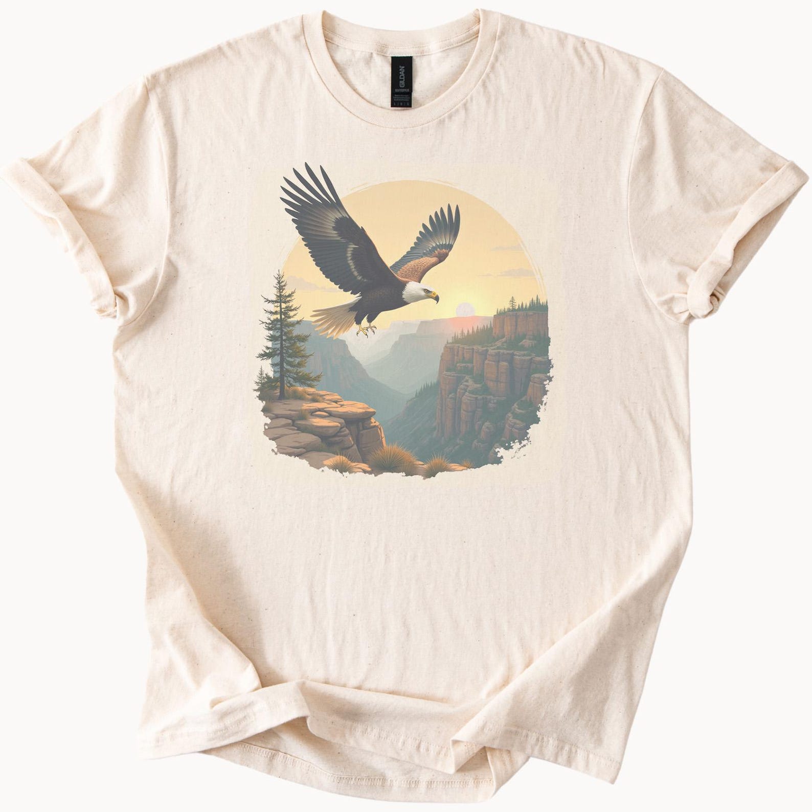 Bald Eagle Canyon Sunrise Graphic Shirt Tshirt 110