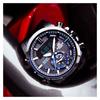 Casio EDIFICE Series Fashionable Gradient Coating Business Bluetooth Connection Classic Pointer Dual Display Solar Powered Quartz ECB-800DC-1APR