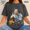Johnny Cash Middle Finger Graphic Tee – Vintage Design, Comfort Colors StyleFD