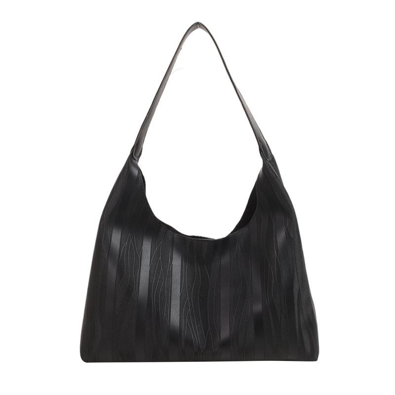 Elegant Fashionable Minimalist Tote Bag For Women Versatile Shoulder Handbag In Black White Khaki And Brown