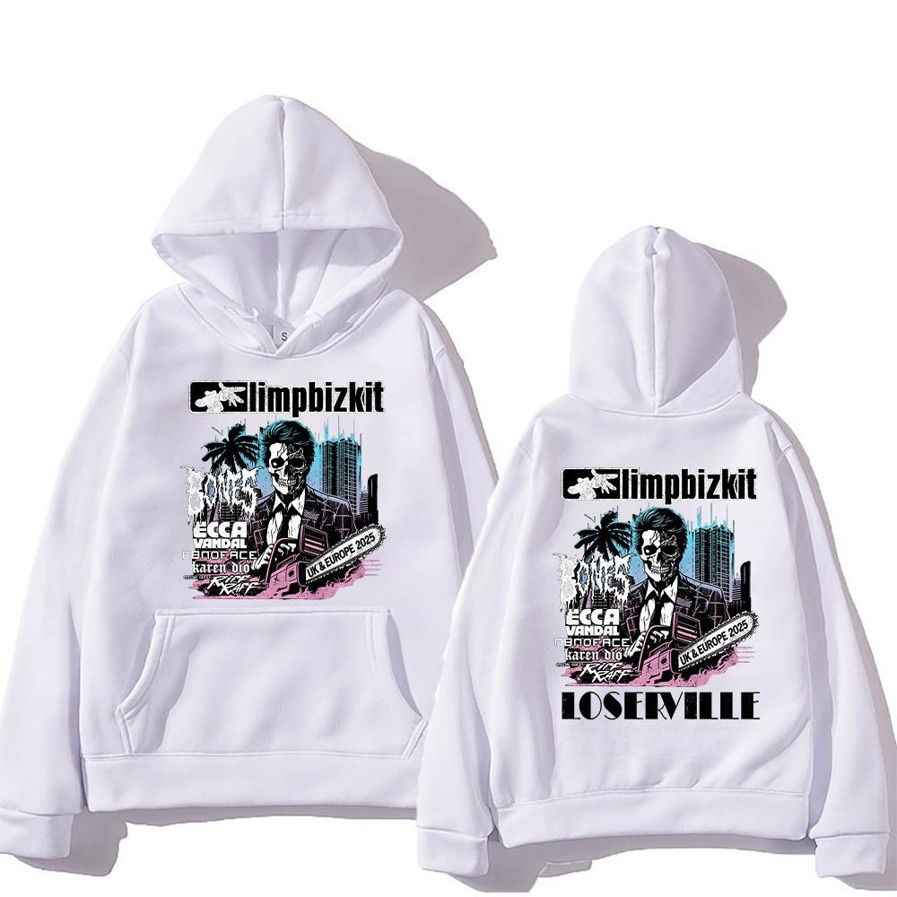 Limp Bizkit Pullovers UK and Europe Tour Graphic Printing Sweatshirts Men Women Popular Clothing High Street Casual Pullovers