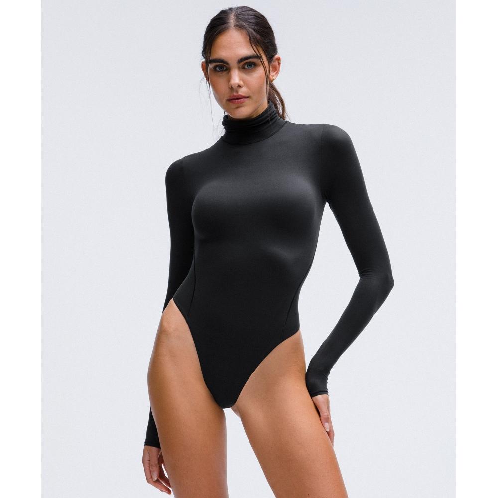 

Lululemon Боди-водолазка Wundermost Ultra Soft Nulu, черный XS