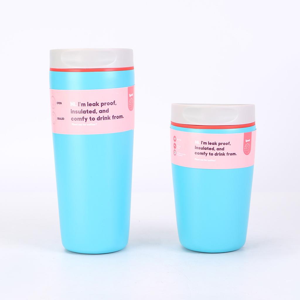 New large-capacity coffee cup outdoor portable accompanying water cup 304 stainless steel double-layer vacuum simple thermos cup