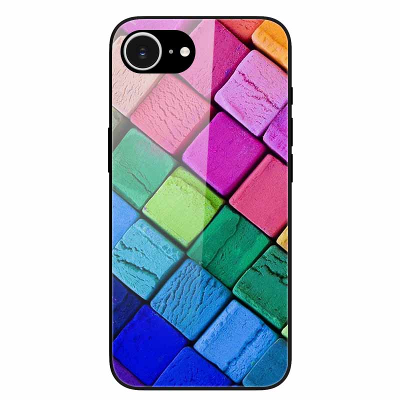 Tempered Glass Phone Cases For iPhone 16e 2025 Case Silicon Bumper Hard PC Back Cover Shell for iPhone SE (2025) / for iPhone16e