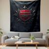 Arsenal Football Club Crest Wall Tapestry Dark Gothic Metal Ornate Shield Cannon Fan Decor for Man Cave Bedroom Gift