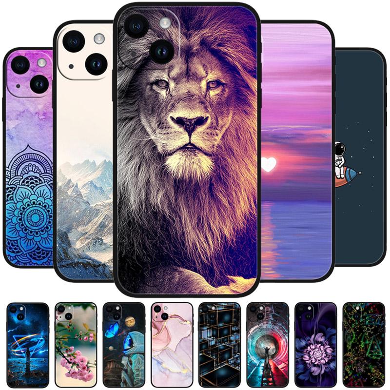 Cute Animal Phone Case For iPhone 15 Plus Soft Silicone TPU Shockproof Back Cover For iPhone 15 Pro Max 15Pro Protection Cases