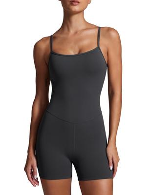 CRZ YOGA Yoga Jumpsuit with Camisole and Includes for Pilates and Asian Mysterious Size L Women's Shorts, Cups, Training, Butterluxe,