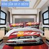 Initial D Pattern Bedding,Quilt Set Quilt Cover Pillowcase Home Birthday Gift (1*duvet cover+2*pillowcase,without core)SSJT0917215