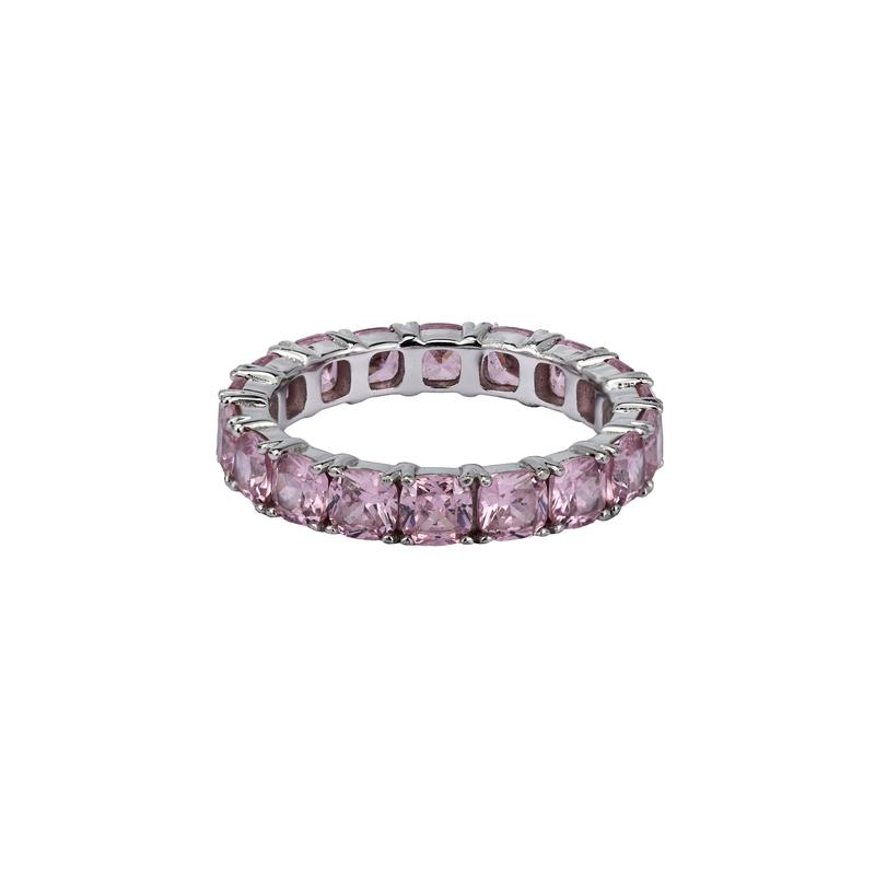 APM Monaco Rose shines, light luxury, high-end, romantic personality, 925 silver ring, women s pink A22769OR серебряный