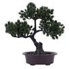 Artificial Bonsai Tree Realistic Desktop Fake Tree with Ceramic Pot for Dining Table Desk Shelf Living Room Decor