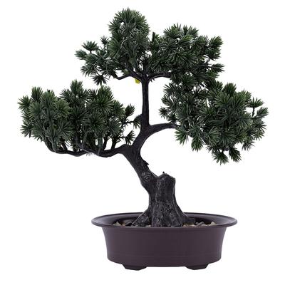 Arbre Bonsaï Artificiel Arbre Factice Réaliste pour Bureau avec Pot en Céramique pour Table à Manger Bureau Étagère Décoration de Salon