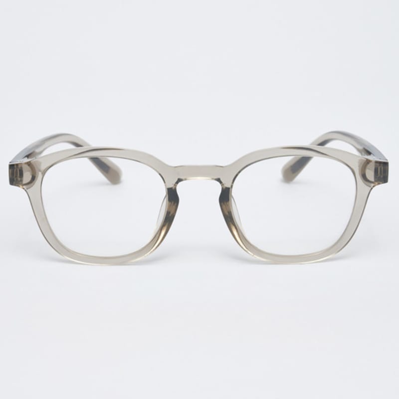 aloeyewear AL5307 1313 Rilsan Clear Bold Mini Square Transparent Khaki Glasses Frame