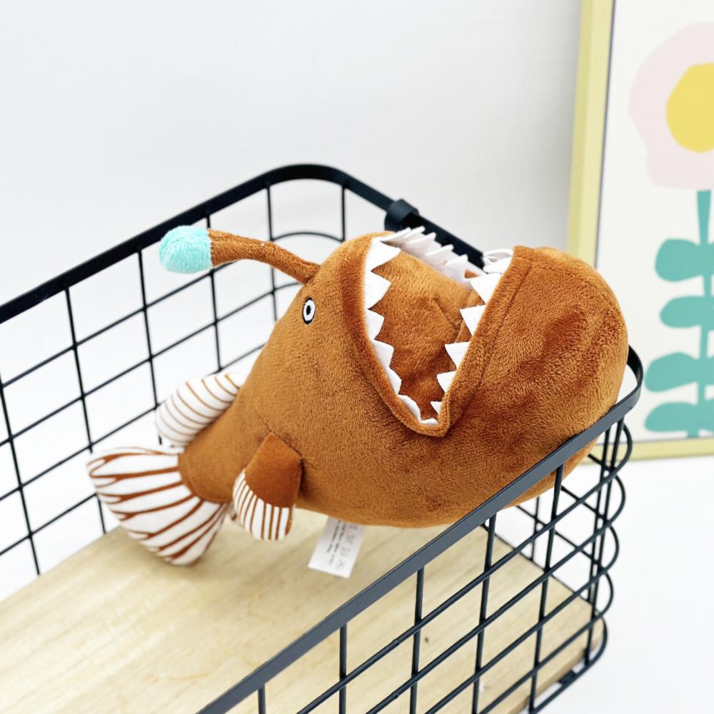 Johnsonii Lantern Melanocetus Fishdevil Fish Plush Toy Doll Accompany Gift