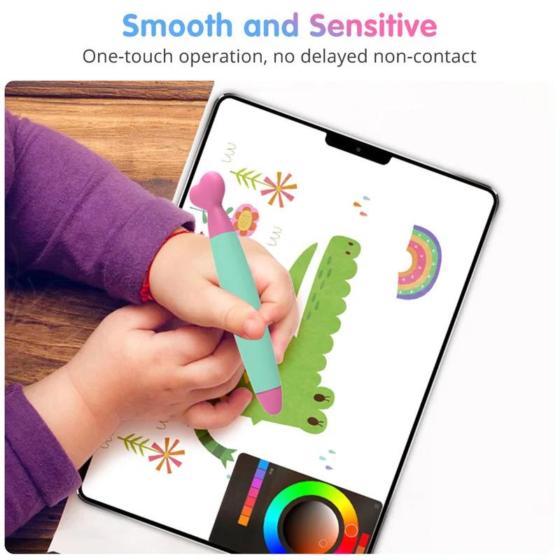 Cute Touch Screen Silicone Stylus for Kids Writing Drawing Pen Compatible with iPad Phone Tablet