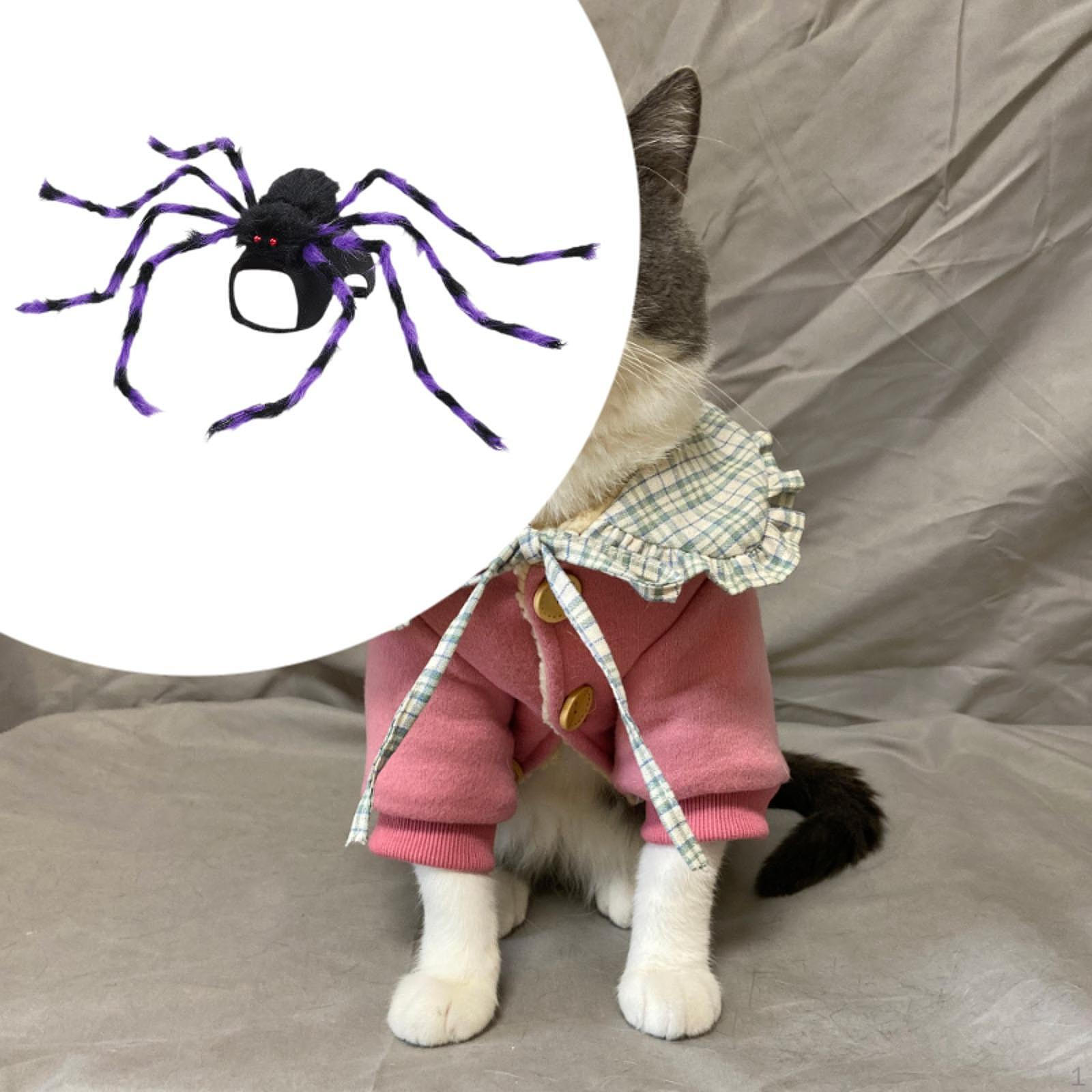 

Костюм для питомца на Хэллоуин Одежда Наряды Праздничная одежда Косплей Собаки Кошки Ужасы Black Purple