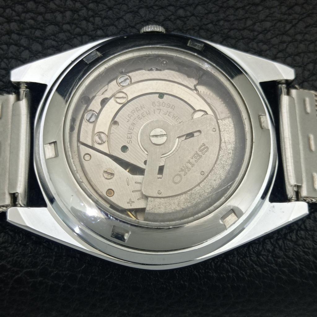 REFURBISHED SEIKO 5 AUTOMATIC 6309A JAPAN MENS VINTAGE GOLDEN WATCH a442131-1