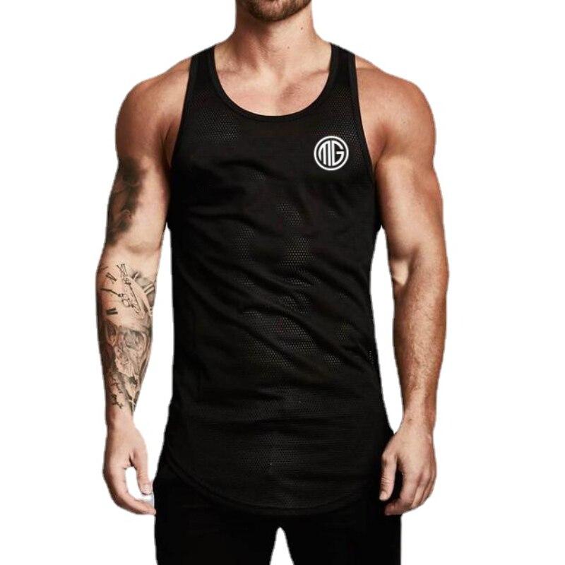 Muscleguys Summer and Autumn Men's Quick-drying Breathable Basketball Clothing Loose Running Sports Fitness Thin Vest