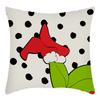 Grinch Linen Throw Pillowcase Holiday Sofa Office Cushion Pillowcase Green Furry Christmas Pillowcase