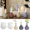 Silicone Mold for Gypsum Flower Vase and Candle Stand Candlestick Making Mould Round Plaster Vases Molds Jewelry Tool