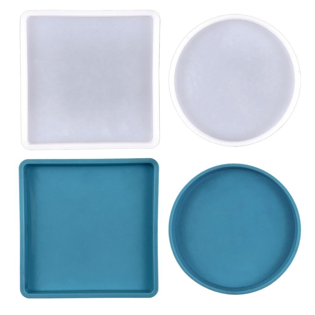 Silicone Mold for DIY Supplies Cup Mat Mold with 2 Optional Color Handsize Simple Mold Fine Material Made DIY Supplies